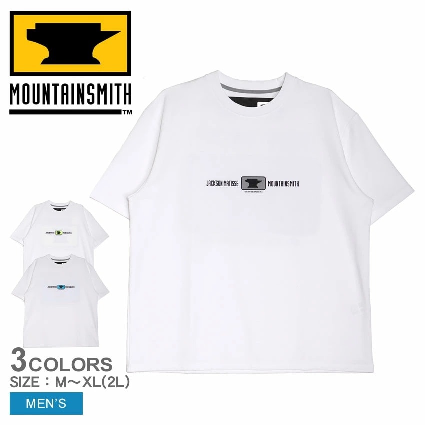 MOUNTAIN SMITH JM LOGO Tee MSO-JSM-231002 メンズ トップス 半袖 Tシャツ ウエア プリント ブランド シンプル カジュアル アウトドア