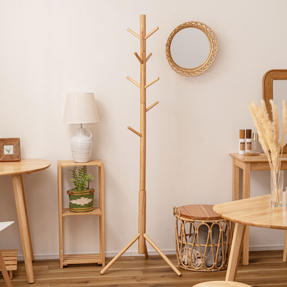 ポールハンガー 小さめ おひとり様家具 北欧風インテリア