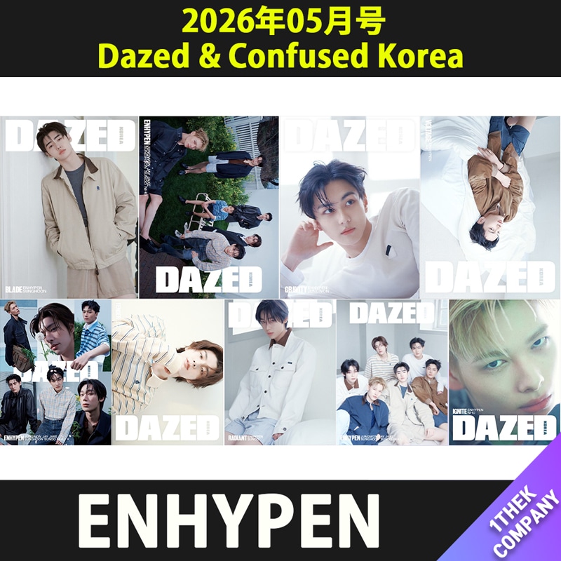 【当店トレカ付】（全種９種セット）【和訳】Dazed & Confused Korea 2026年05月号 表紙：ENHYPEN
