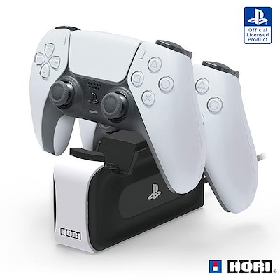 他サイト： ホリ 【PS5】DualSense ワイヤレスコントローラー専用 充電スタンド ダブル for PlayStation 5 SPF-012の商品画像