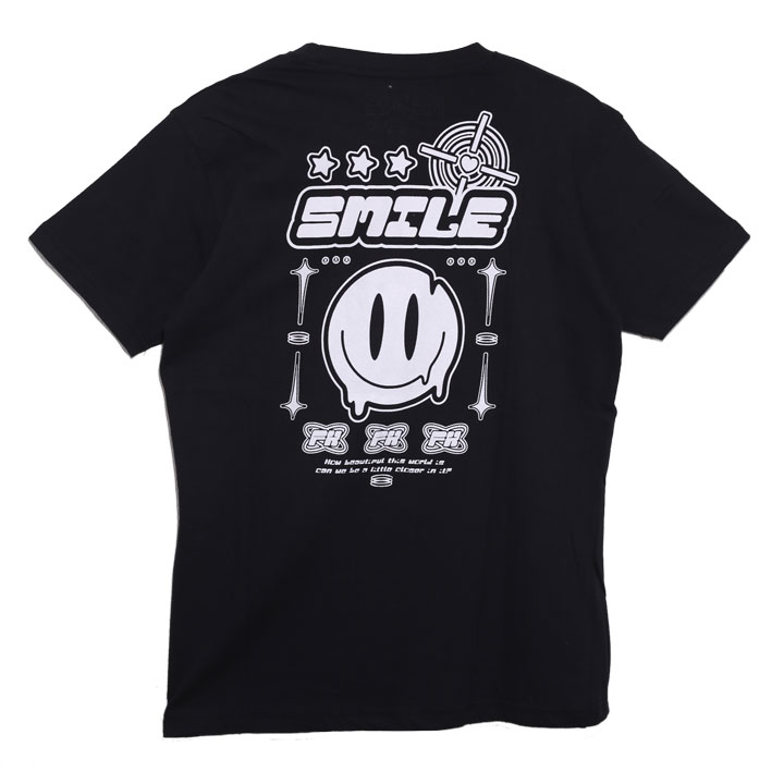 LIVE MECHANICS Tシャツ 半袖 メンズ 春夏用 黒 大きいサイズ ライブメカニクス シンプル ハート 笑顔 ハッピー スター 星 シューティングターゲット