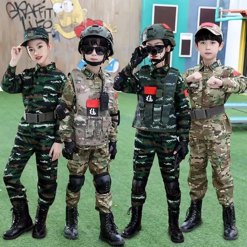 Qoo10] 子供用迷彩服フル戦闘服子供用軍服スーツ男