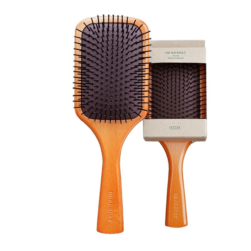 ヘッドスパ7スカルフケアウッドパドルブラシ