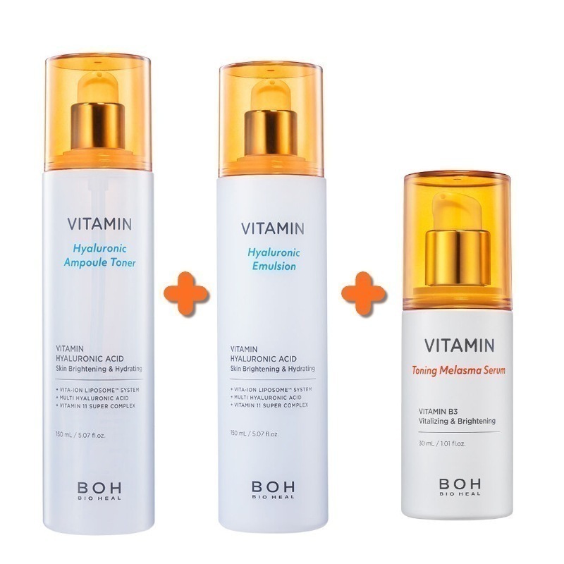 【ビタミン スペシャル セット】ビタミン ヒアルロニック エマルジョン 150mL+ アンプルトナー 150ml+トーニングシミ プチセラム 30mL