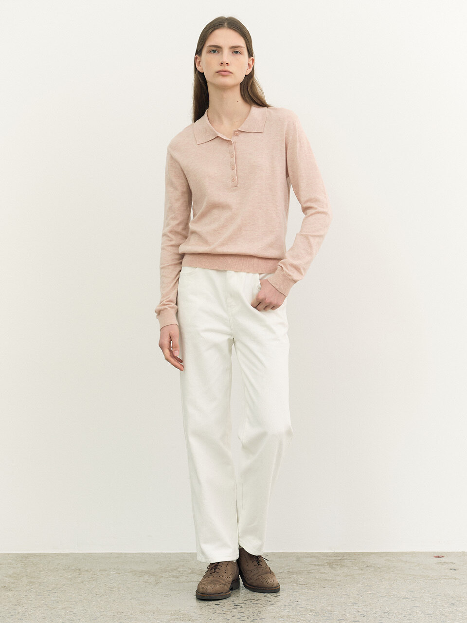 エーティーコーナーカラハーフインプルオーバーライトピンク (AESW4A405P1) 15,245円