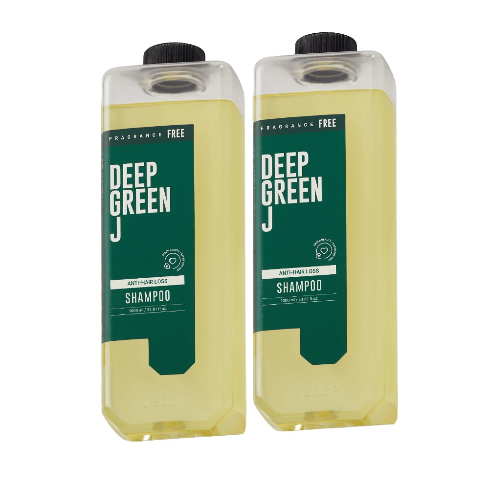 ジェイスップ ディープグリーン ジェイ ドクダミ シャンプー 無香 髪 ビーガン シャンプー 1000ml 2個