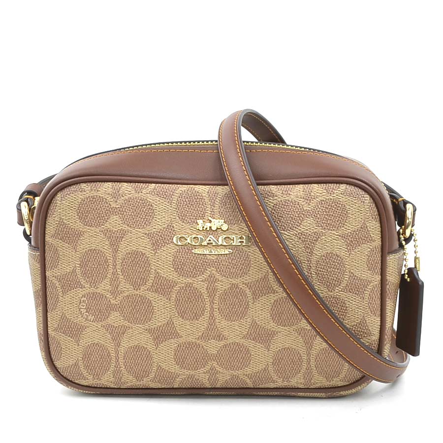 コーチ COACH ショルダーバッグ シグネチャー レザー ブラウン レディース r11190k