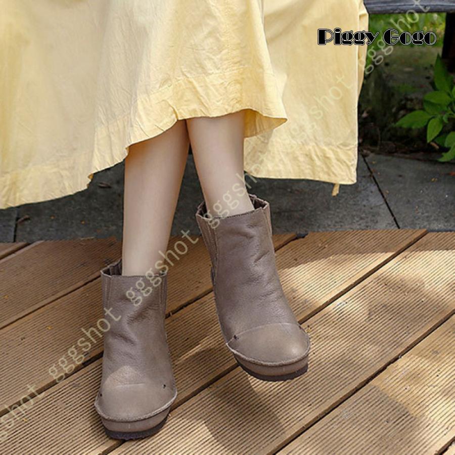 ブーツ レディース スノーブーツ アンクルブーツ 靴 ローヒール シューズ 紐 厚底 PU レースアップ 秋冬靴 本革 ウィングチップ ショートブーツ 通学 通勤