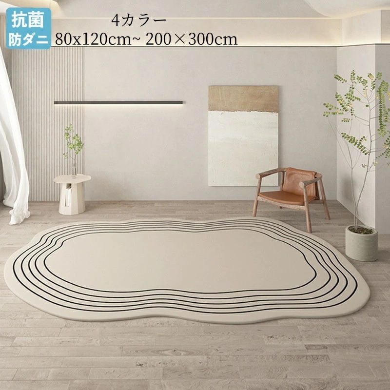 ラグ 洗える カーペット80x120cm~ 200×300cm ラグマット 滑り止め 絨毯 マット 北欧 おしゃれ リビング ラグカーペット 床暖房オールシーズンじゅうたん オールシーズン 冬 夏 リ