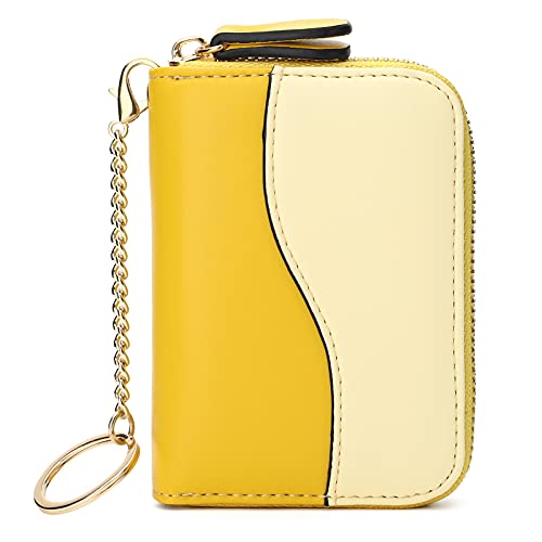 並行輸入品APHISON RFID クレジットカードホルダー ジッパー小財布 レディース キーチェー