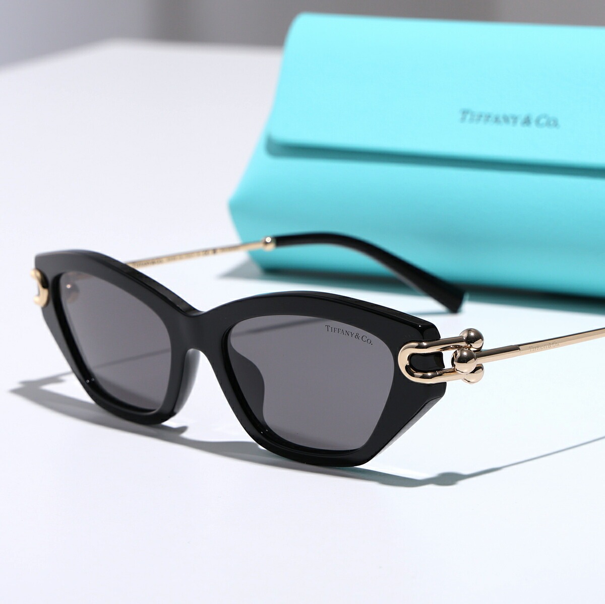 Tiffany&Co. ティファニーアンドコー サングラス HardWear ハードウェア TF4231-U レディース 偏光レンズ キャットアイ型 アイウェア 8001/81