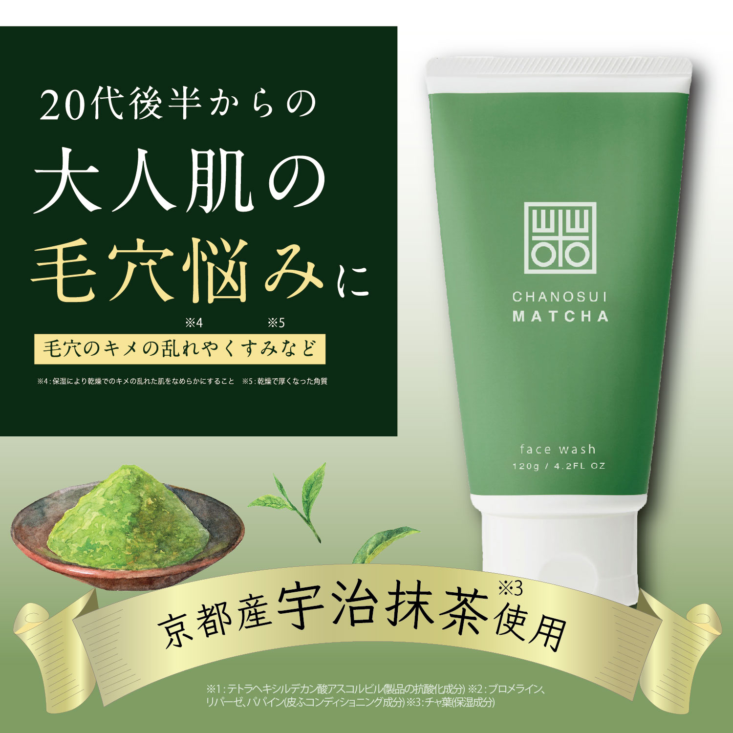 Qoo10] CHANOSUI 【公式】茶の粋 抹茶泡洗顔フォーム 12