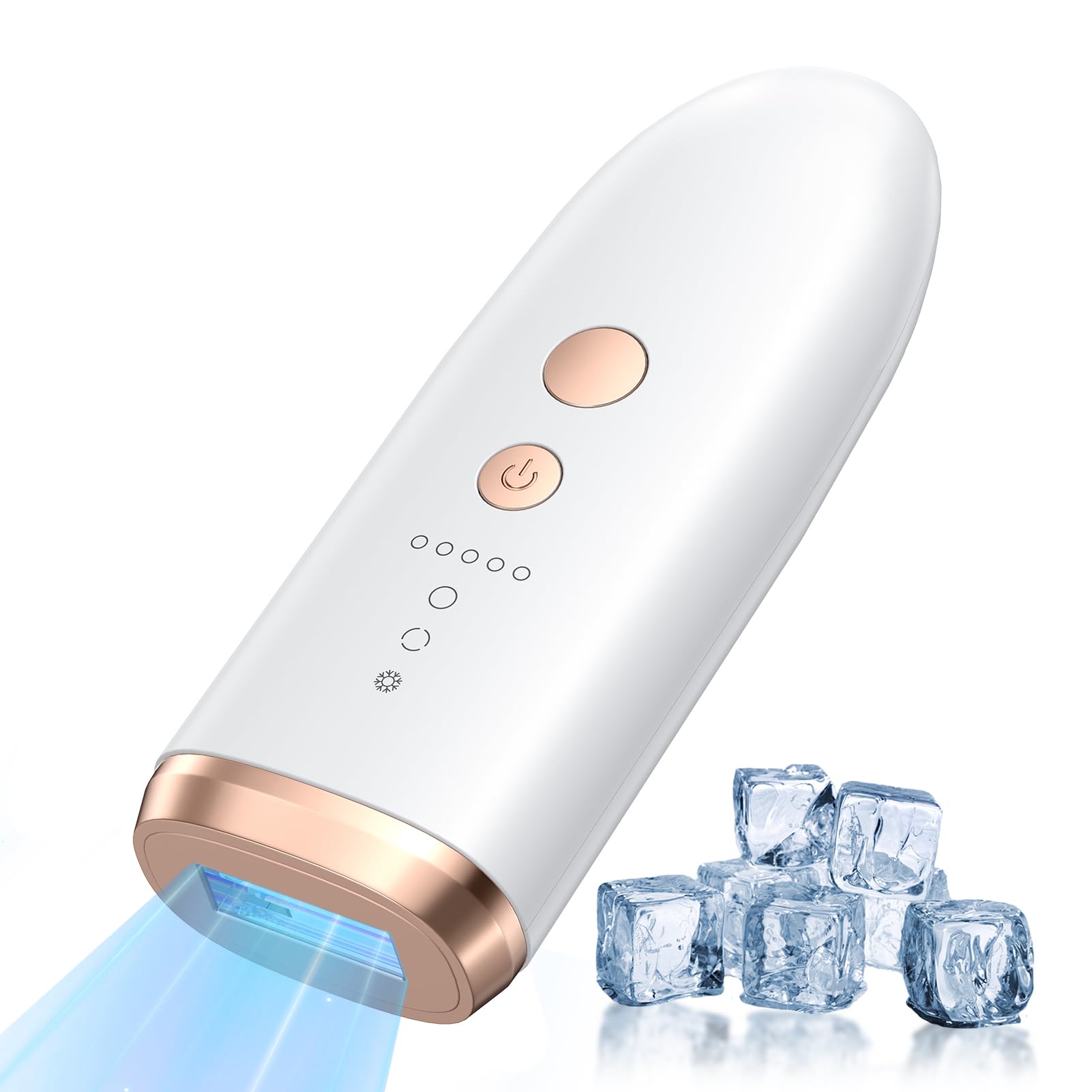 YUNDOO 脱毛器 冷感だつもうき 【2024最新サロン級IPL脱毛器】メンズ レディース 99万回照射 VIO対応 5段階調節 冷感脱毛器 光脱毛器 顔 髭 脇 腕 足用 全身ムダ毛処理 家庭用