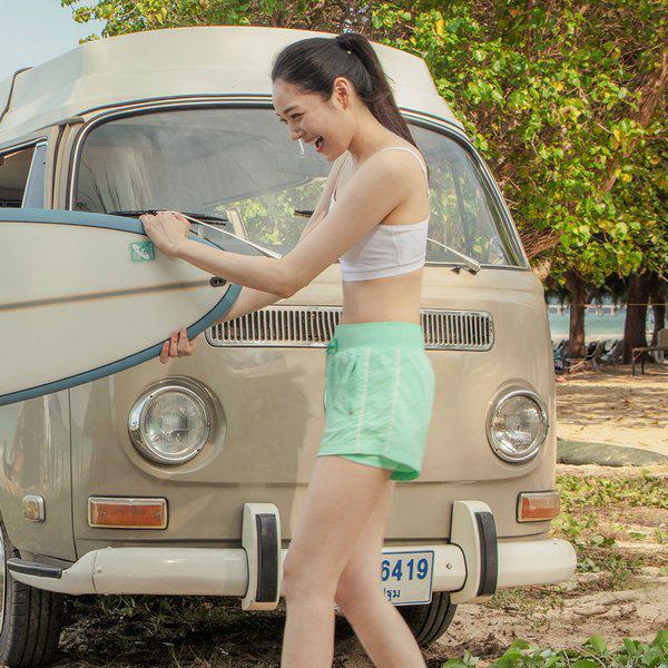 [] ウーマンモーションハイウエスト2部丈レギンスショーツミント(B5SWWLP011MNT)