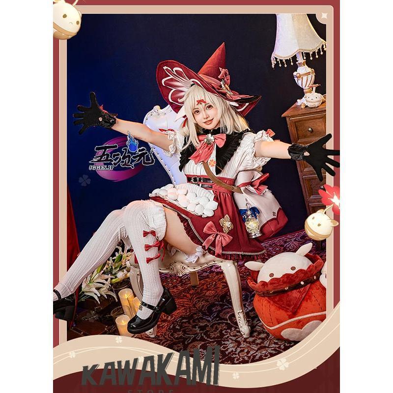 Catwushop　原神　コスプレ　クレー　魔女　星燭に揺れる爛花　衣装　新スキン　コスチューム 鞄付き　ウィッグ　靴　追加可
