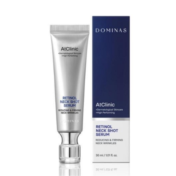 【正規品】アットクリニック レチノール 1600 ネックショット 首のしわ セラム 30ml / DOMINAS RETINOL NECK SHOP SERUM