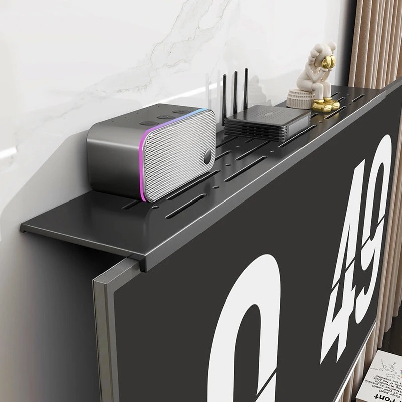 調整可能なコンピューターモニタースタンド TVセットトップボックス ディスプレイスタンド ルーター リモコン 収納オーガナイザーシェルフ