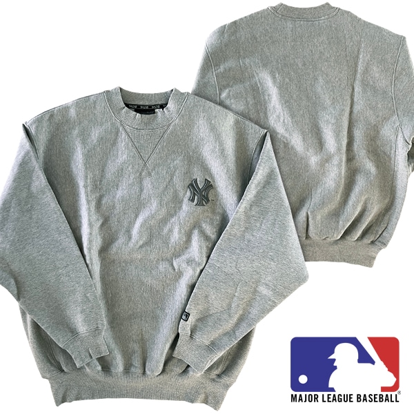 ニューヨーク ヤンキース メンズ ヴィンテージ スウェット トレーナー グレー メジャーリーグ グッズ MLB オフィシャル NY　NEWYORK YANKEES インポート クラシック カジュアル