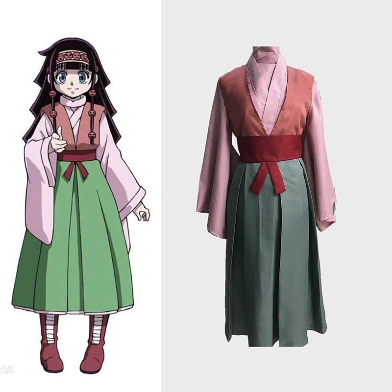 Alluka zoldyck ハンター×ハンター アルカ·ゾルディック コスプレ衣装,女性用,アニメドレス,ロールプレイ,ハロウィーンの服,ユニフォーム
