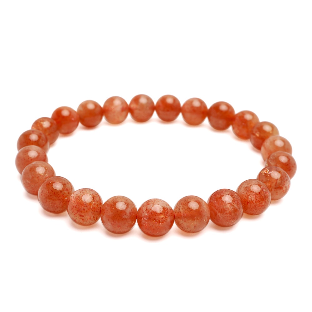 天然サンストーンブレスレット 8.5mm [b866-8mm]ブレスレット