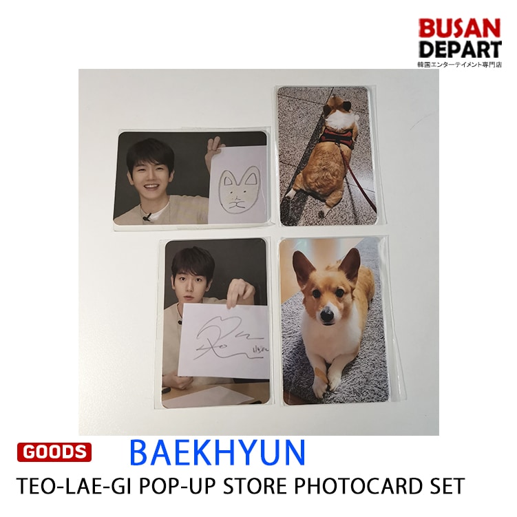 [即日-1]BAEKHYUN TEO-LAE-GI POP-UP STORE PHOTOCARD SET トレギ