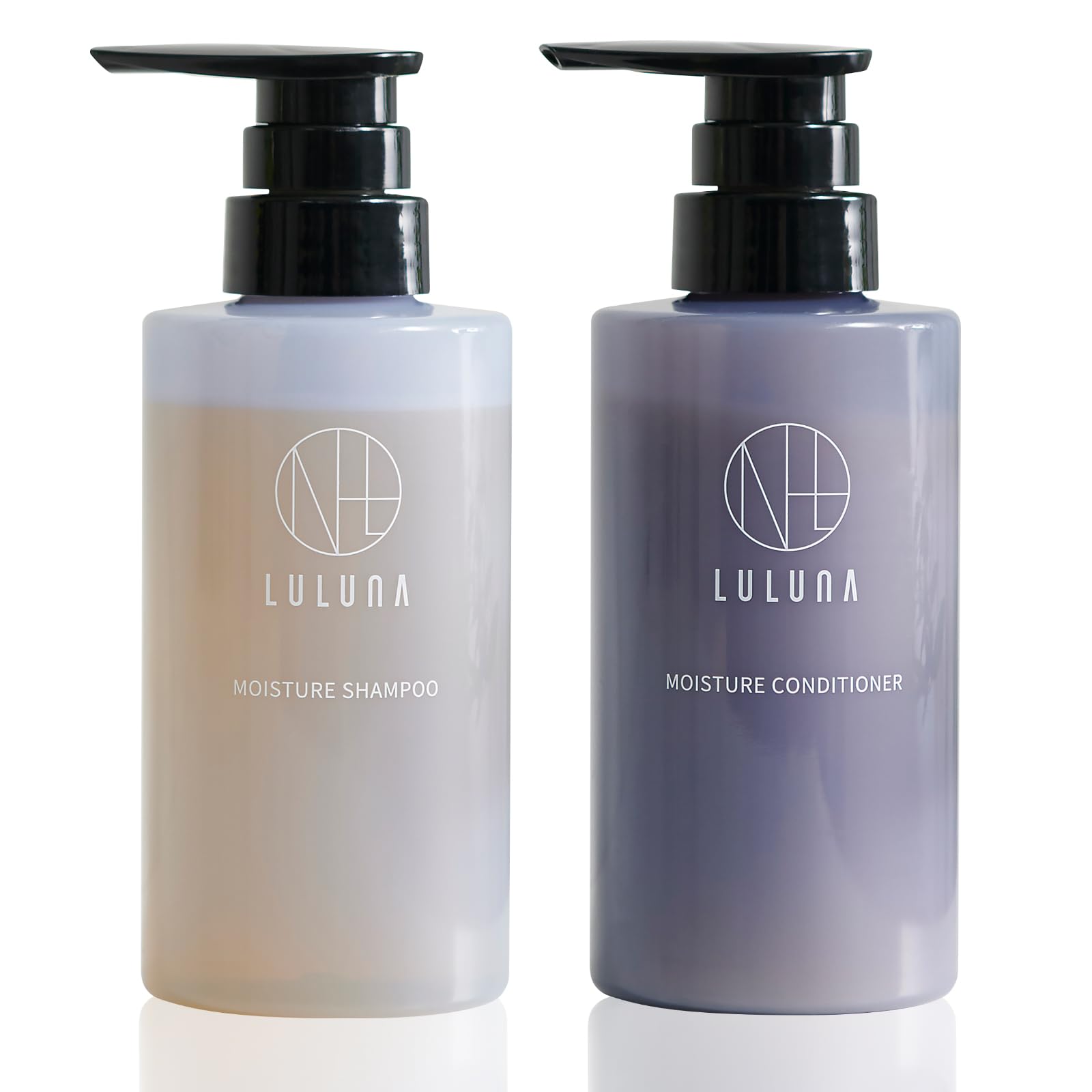 LULUNA (ケラチン ダメージケア) シャンプー & コンディショナー セット 各300g / 地肌に優しい 頭皮ケア アミノ酸/傷んだ髪 集中補修 エイジングケア ヘマチン/ルルーナ