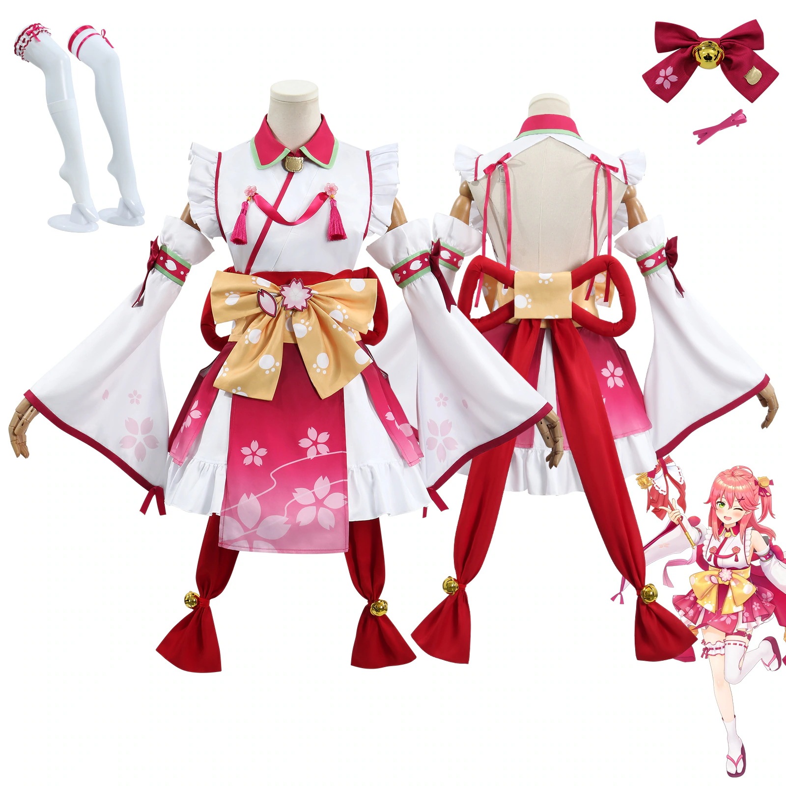 さくらみこ VTuber Sakura Miko miko コスプレ セットアップ YouTuber バーチャルライバ VTB Virtual YouTuber 樱巫女
