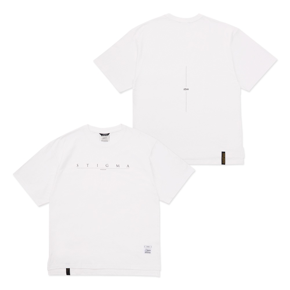 Serif Oversized Short Sleeves T-Shirts white