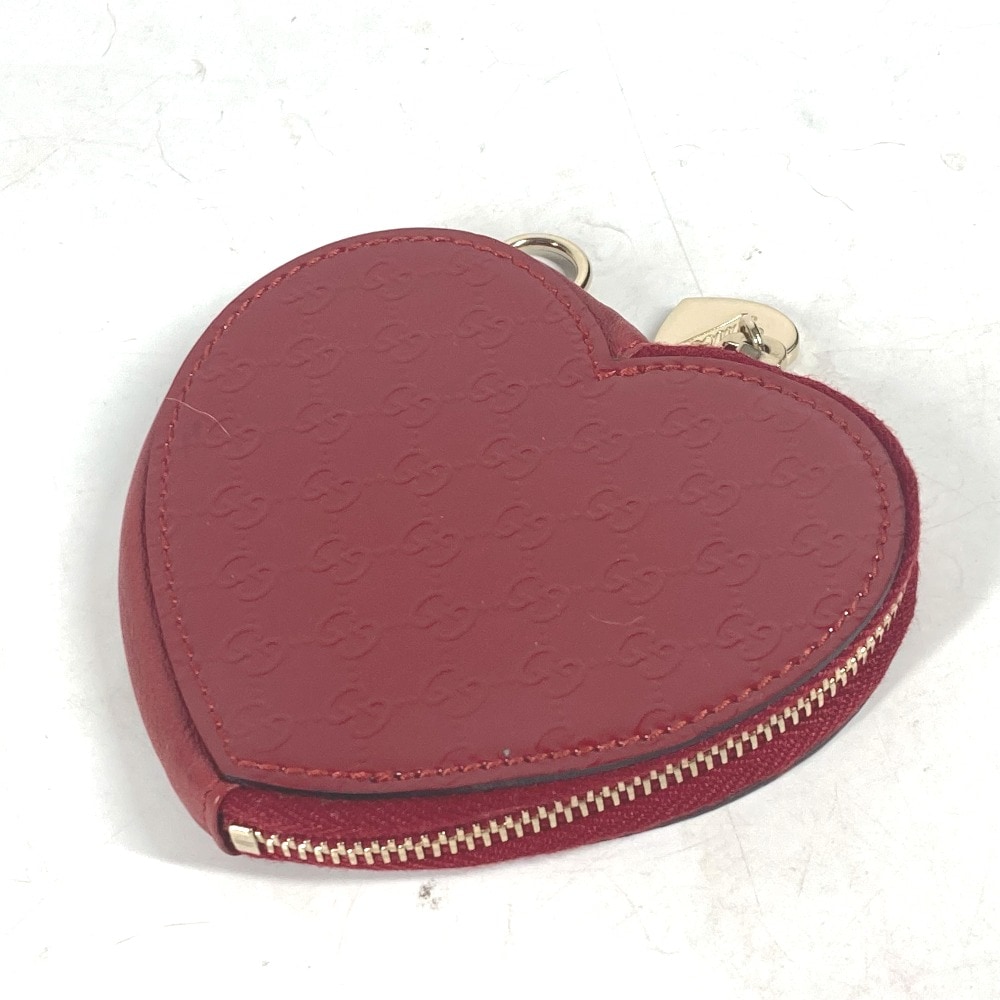コインケース 152615 GG マイクログッチシマ ハート 財布 小銭入れ パテントレザー レッド
