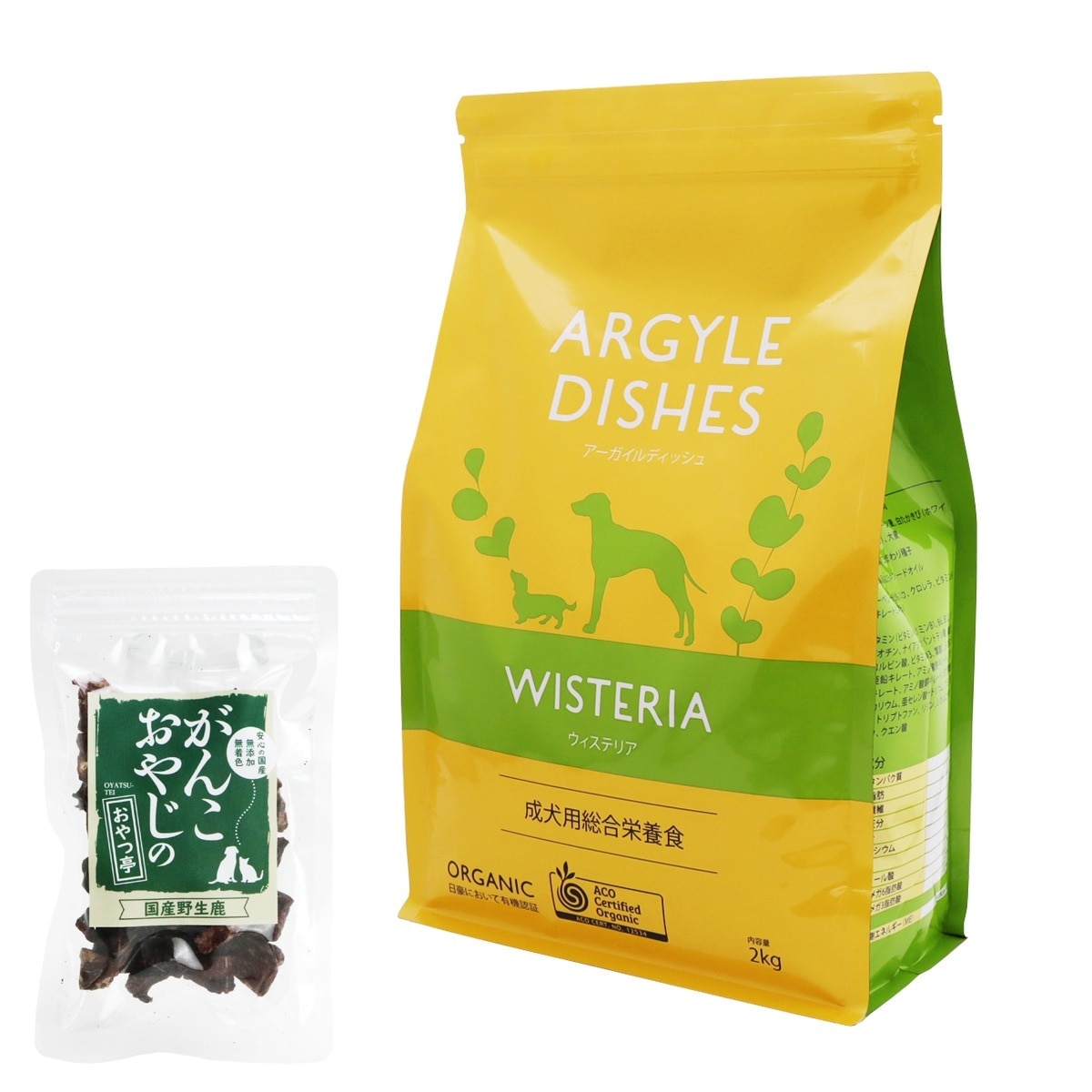 アーガイルディッシュ ドッグフードウィステリアアダルト 2kg【国産鹿ラング(お試しサイズ)】 5,476円