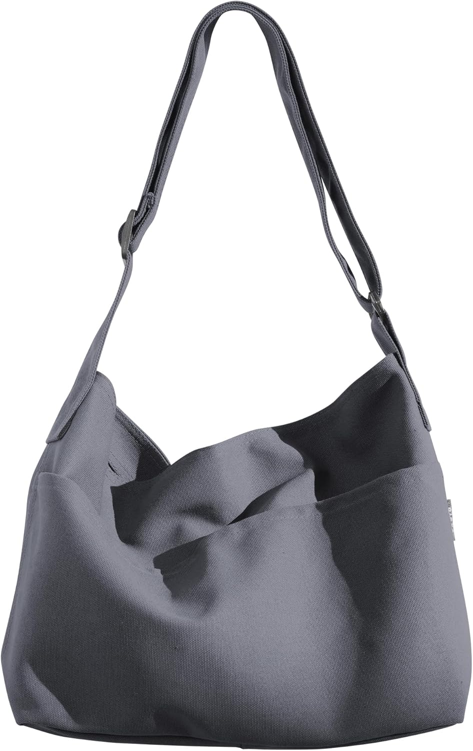 pieka トートバッグ ショルダー レディース キャンバス 通勤通学 ポケット付き シンプル Mサイズ