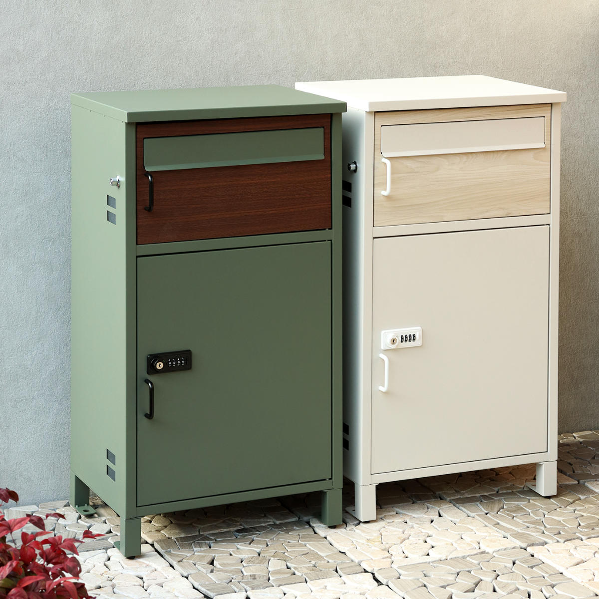 宅配ボックス 郵便ポスト バルトロ 宅配 ボックス ポスト一体型 ポスト 宅配ポスト 一戸建て用 大容量 デザインポスト 据え置き 置き配用ボックス 郵便 郵便受け 宅配BOX 置き配 鍵付き