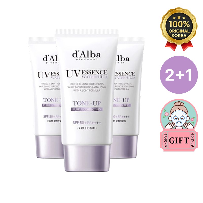 【2+1】【GIFT 贈呈】 ウォータープルーフ パープル トーンアップ 日焼け止め SPF 50+ PA++++ 50ml