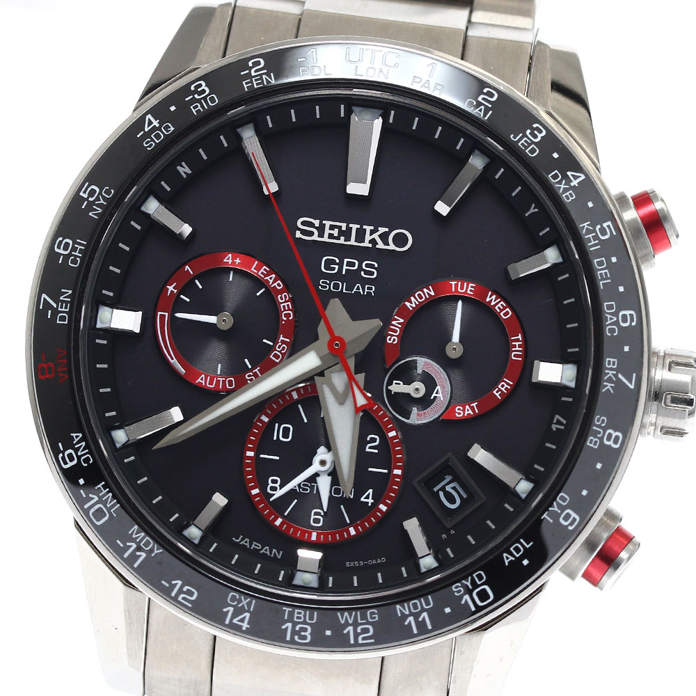 セイコー SEIKO SBXC017/5X53-0AF0 アストロン 大谷翔平 2019 限定モデル デイト ソーラー電波 メンズ 箱・保証書付き_900997【中古】