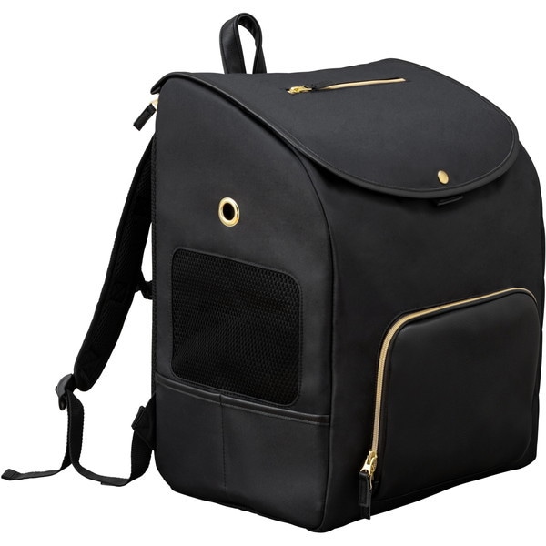 P-MPR350ブラック [前かけできるペットリュック] メーカー直送