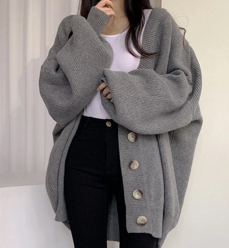 トップス デート モテアイテム ニットソー カーディガン ざっくりニット 長袖 ウール 可愛い きれいめ 上品 おしゃれ かっこいい 可愛い ラブリー キュート ガーリー クール モード系