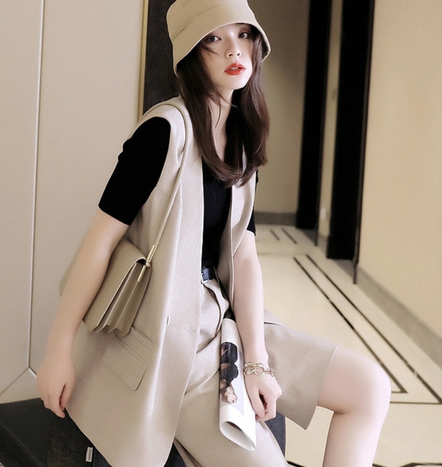 セットアップ デート モテアイテム ベスト ショートパンツ 可愛い きれいめ 上品 おしゃれ かっこいい 可愛い ラブリー キュート ガーリー クール モード系 セクシー エレガント 存在感その他 スーツ