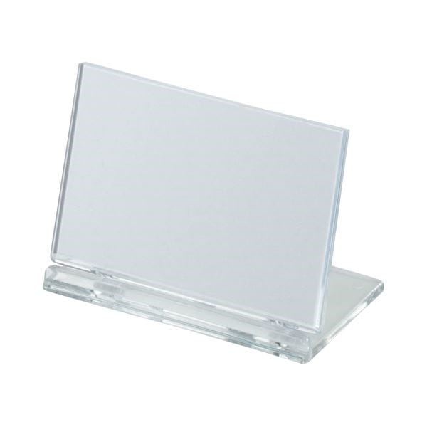 （まとめ） 光 カード立て 可動式 W80xH50mm 透明 UC2-1 1個 [x100セット]