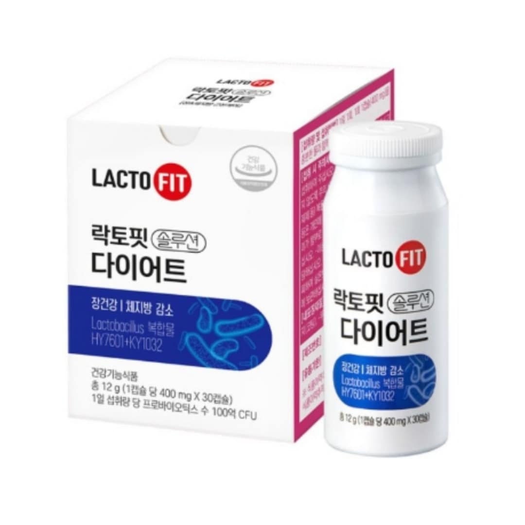 韓国ソリューション ダイエット乳酸菌 400mgx30カプセル/腸の健康管理/体脂肪減少/便秘解消サプリメント/ダイエットサプリメント 腸活 5,582円