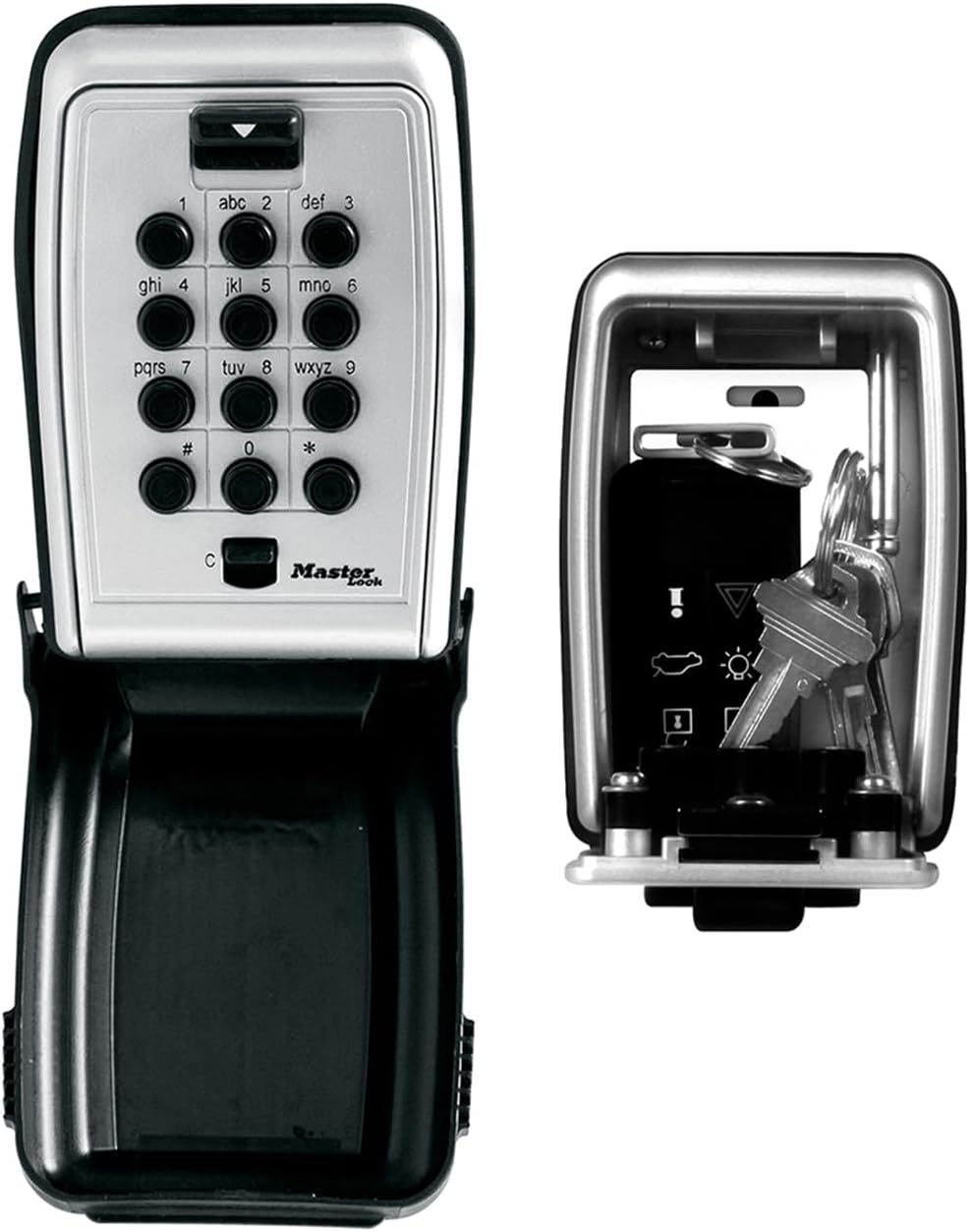 Master Lock 5423EURD Key Lock Box with Push-Button Safe [Wall Mounted] Combination [Weatherproof] -5