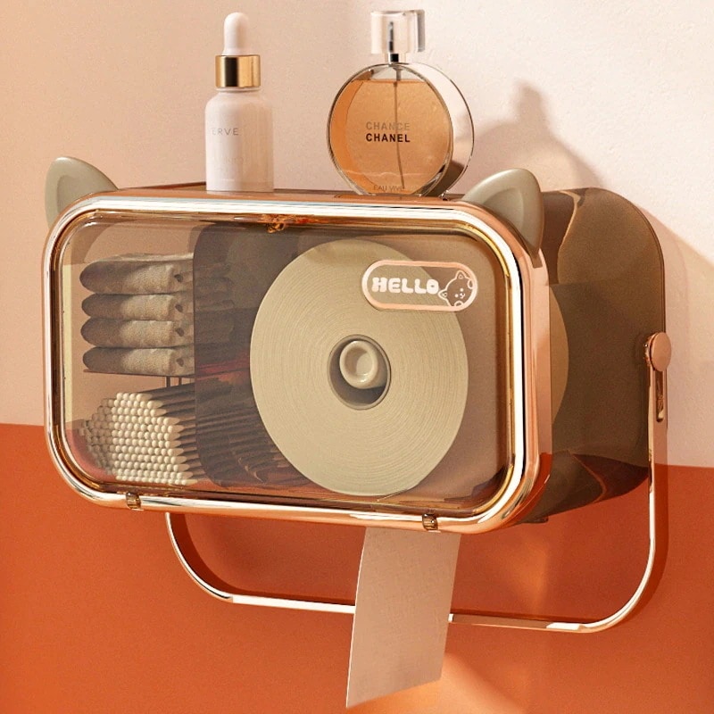 ウォッシュタオル収納ボックス 壁掛けティッシュボックス クレンジングタオル収納ラック トイレットペーパーラック 化粧品収納 クレンジングタオル 収納ボックス