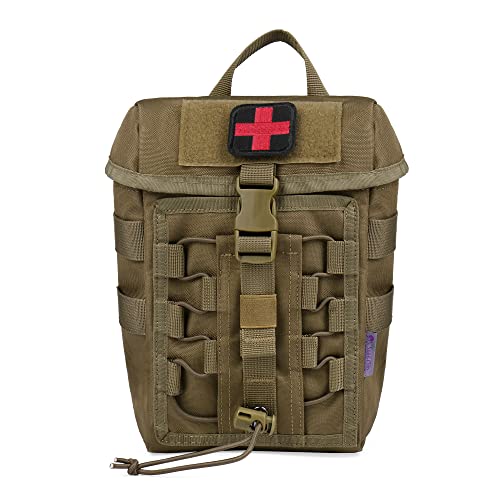 Mardingtop Molle Tactical Drawstring Pouch, Medical Pouch,Adjustable Military First Aid Pouch for Hi