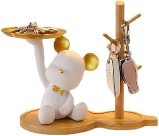 REENEW 北欧風 クマ キー収納 おしゃれ 小物入れ 玄関収納 オブジェ 置物 鍵