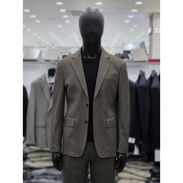 メランジストレッチサイドバンディングスーツセットZIB82-ZI382