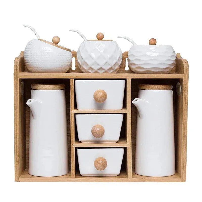 子供時代のコンセプト調味料ジャーセットクリエイティブ多機能キッチン調味料ボトル密閉ジャーセット30%までに制限
