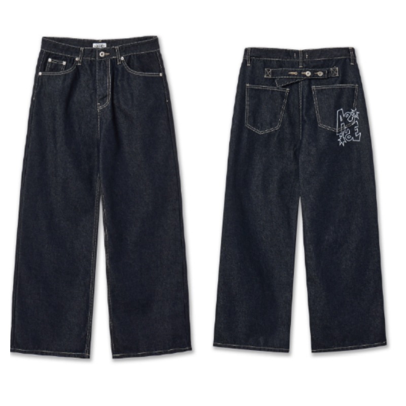 【aeae】 RIGID JEANS : BLUE