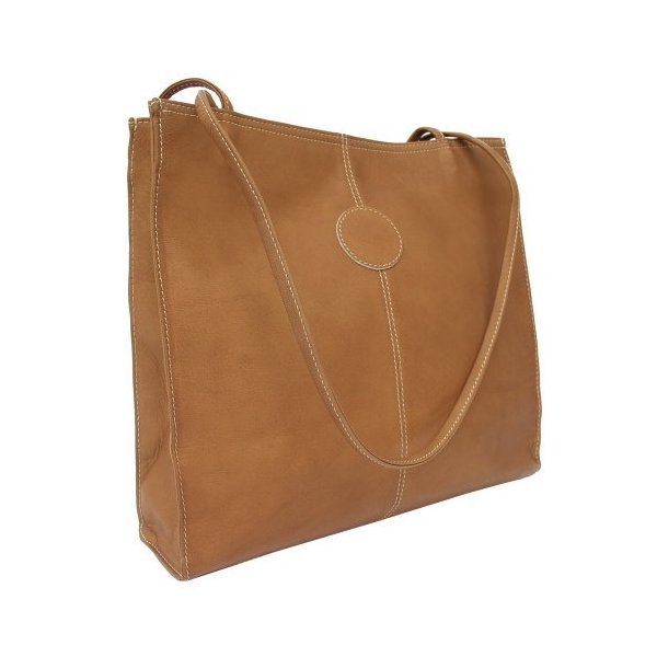 Piel Leather Medium Market Bag， Saddle， One Size 並行輸入品