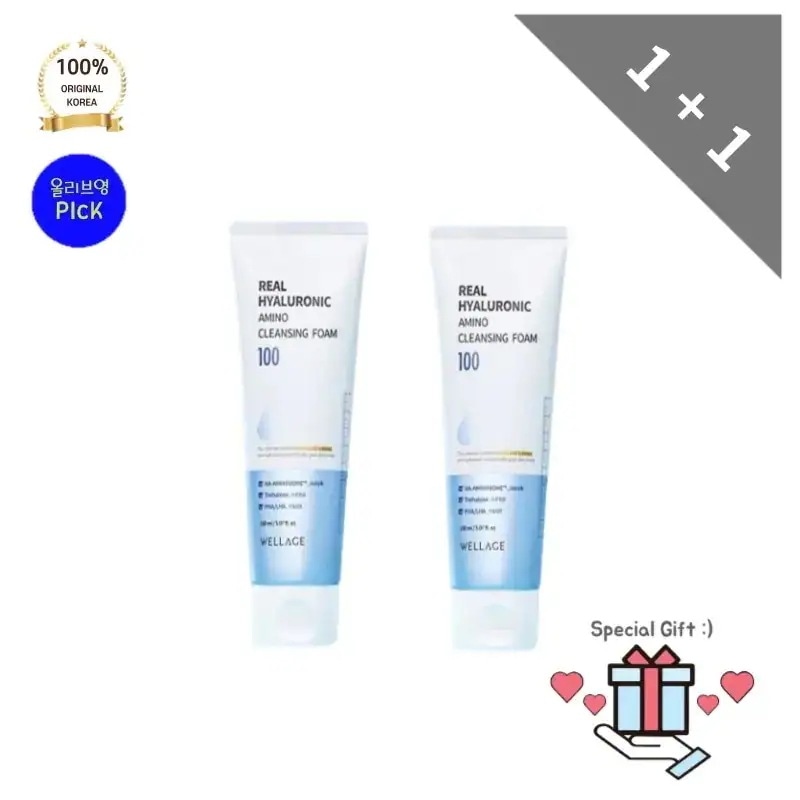 [正品]well*ge ウェラー*ュ クレンジングフォーム 150ml+150ml 弱酸性 低刺激 油水分 バランス ヒアルロニック アミノ