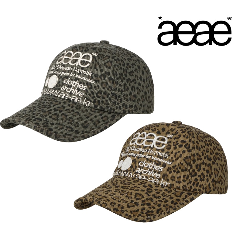 AE44FUCA008 WEB LOGO LEOPARD CAP レオパード柄でコーデ映え 深めフィットで小顔見え 調節ベルト 立体刺繍が存在感 軽量ソフト カーブドバイザーで顔すっきり 男女兼用 5,500円