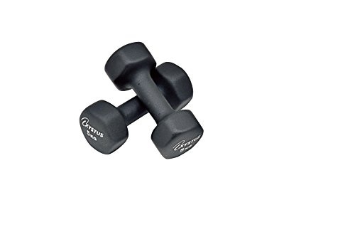 TOEI LIGHT(トーエイライト) ラバーコートダンベル5 H7174 5kg 2個1組 表面ラバーコーティング ブラック